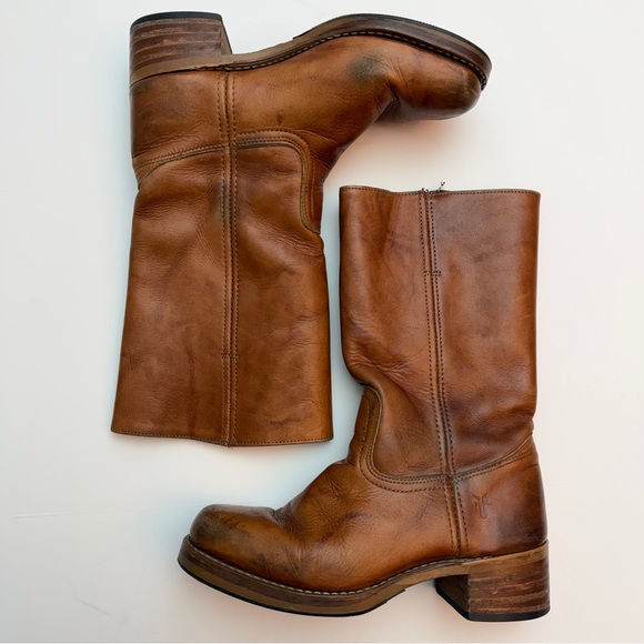 Frye Shoes - Vintage Frye Tan Campus Boots, Size 9